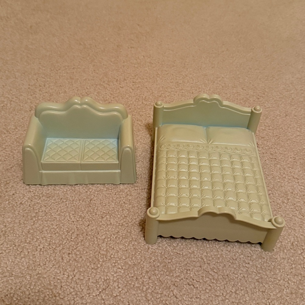 Playskool blue Sofa and Bed Set